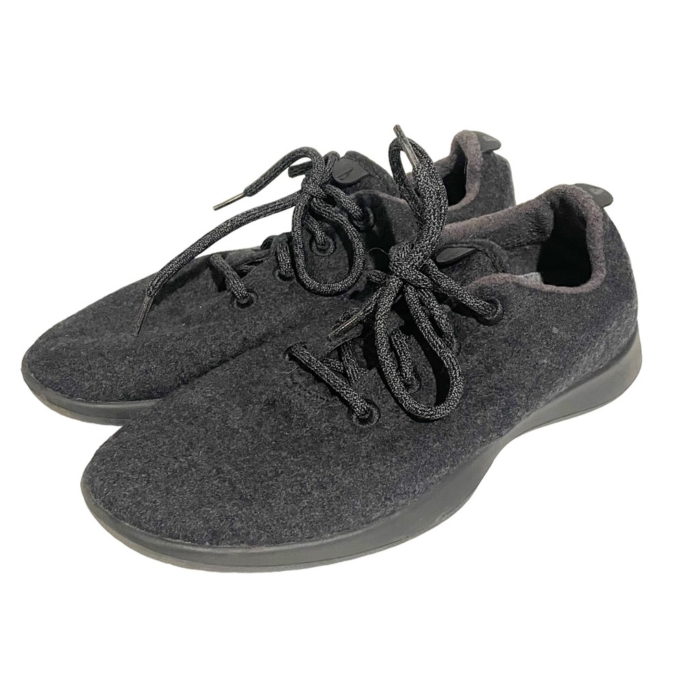 Allbirds Womens Size 11 Merino Wool Runner Shoes Sneakers Natural Black